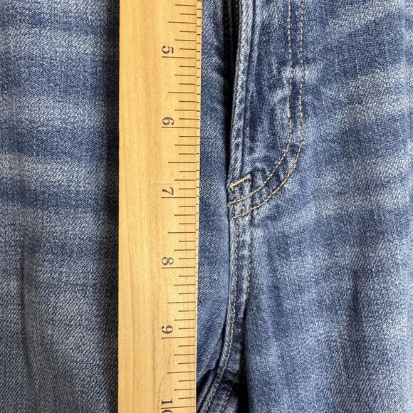 American Eagle Jeans Womens 4 Blue Super High Rise Baggy Wide Leg Cargo Stretch - Picture 7 of 14
